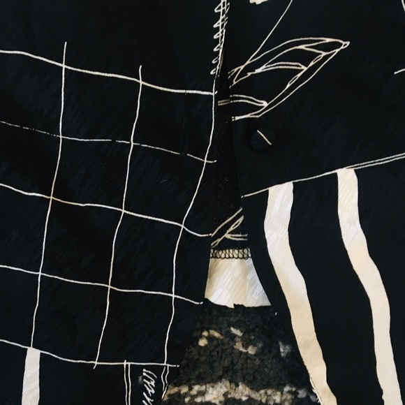 Vintage unique floral silk blouse - Picture 4 of 4